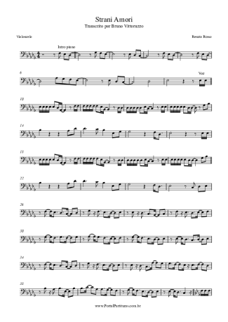 Renato Russo  score for Cello