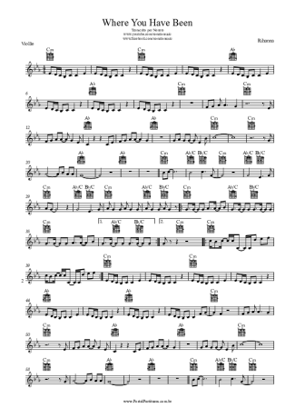 Rihanna Where You Have Been score for Acoustic Guitar