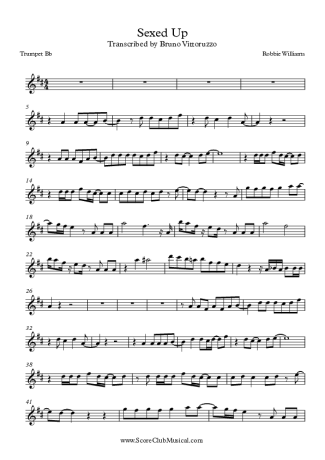 Robbie Williams Sexed Up score for Trumpet