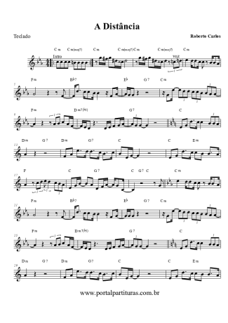 Roberto Carlos A Distância score for Keyboard