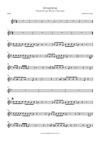 Roberto Carlos Amazônia score for Harmonica