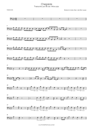 Roberto Carlos Chegaste (Feat. Jennifer Lopez) score for Cello