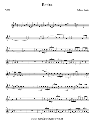 Roberto Carlos Rotina score for Harmonica