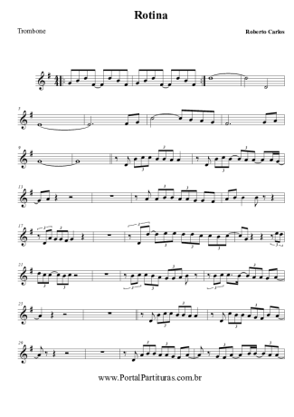 Roberto Carlos Rotina score for Trombone