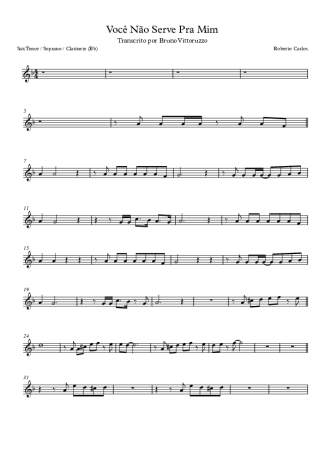 Roberto Carlos  score for Clarinet (Bb)