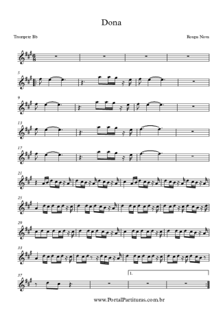 Roupa Nova Dona score for Trumpet