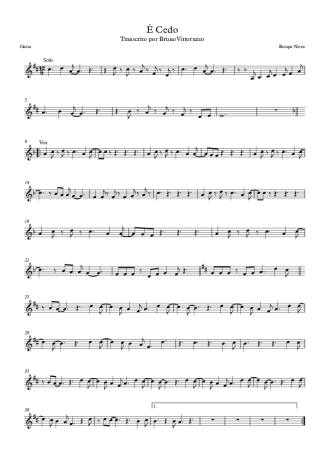 Roupa Nova É Cedo score for Harmonica