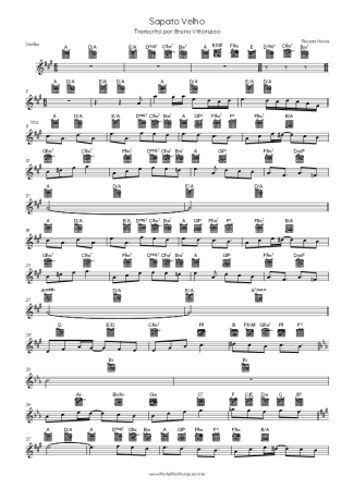 Roupa Nova Sapato Velho score for Acoustic Guitar