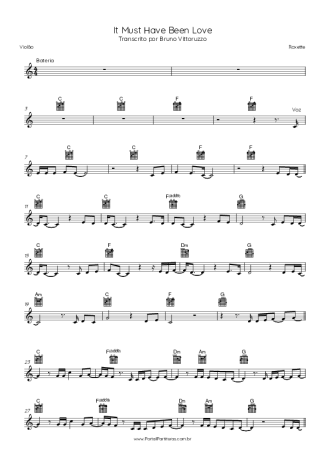 Roxette  score for Acoustic Guitar