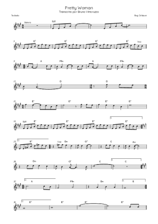 Roy Orbison  score for Keyboard
