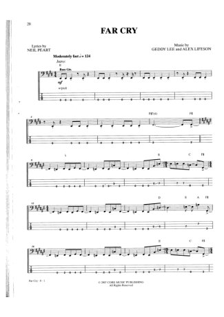 Rush Far Cry score for Bass