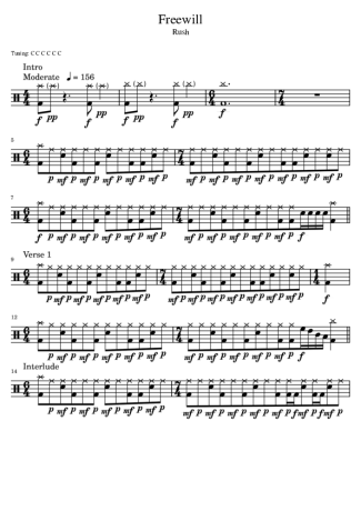 Rush  score for Drums