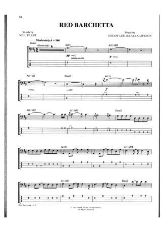 Rush  score for Bass