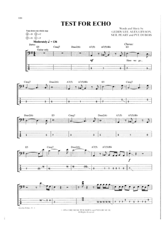 Rush  score for Bass