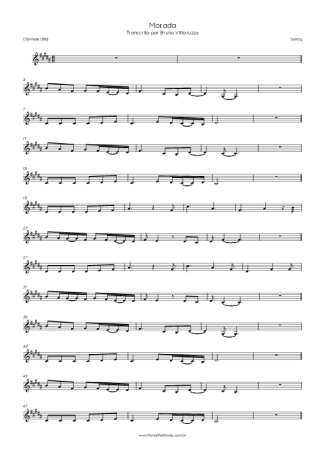 Sandy Morada score for Clarinet (Bb)