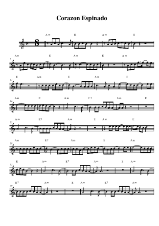 Santana, Maná Corazon Espinado score for Alto Saxophone