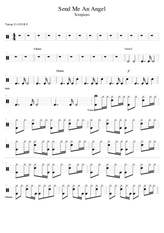 Scorpions Send Me An Angel score for Drums