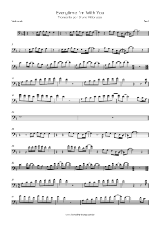 Seal Everytime I´m With You score for Cello