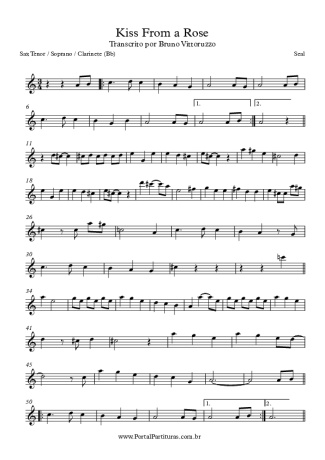 Seal Kiss From A Rose score for Clarinet (Bb)