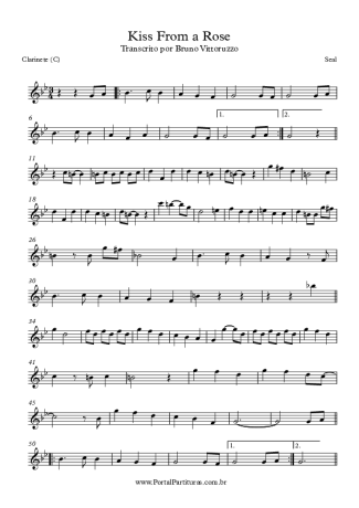 Seal Kiss From A Rose score for Clarinet (C)