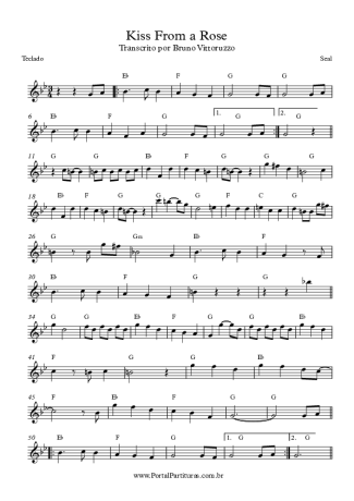 Seal Kiss From A Rose score for Keyboard
