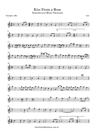 Seal Kiss From A Rose score for Trumpet