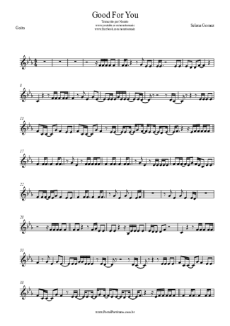 Selena Gomez Good For You score for Harmonica