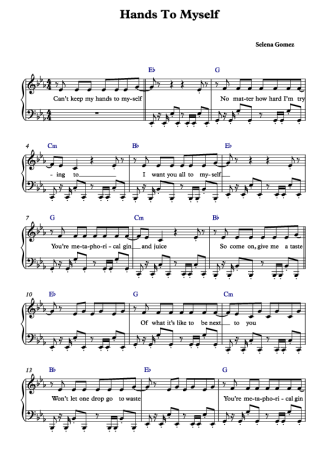 Selena Gomez  score for Piano