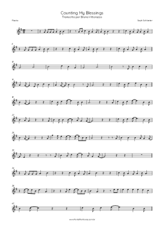 Seph Schlueter Counting My Blessings score for Flute
