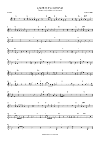 Seph Schlueter Counting My Blessings score for Keyboard