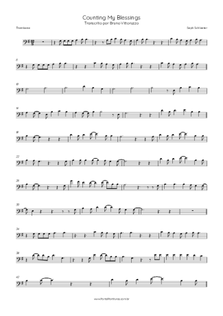 Seph Schlueter Counting My Blessings score for Trombone