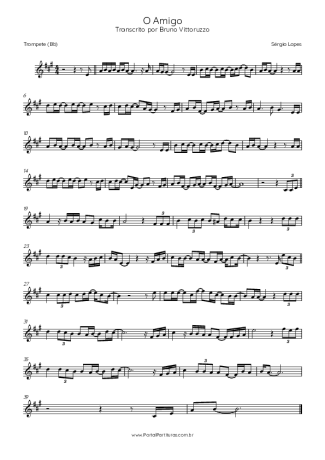 Sérgio Lopes O Amigo score for Trumpet