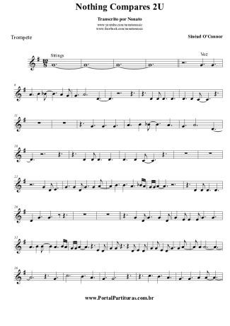 Sinéad O´Connor Nothing Compares 2 U score for Trumpet