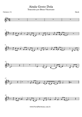 Skank Ainda Gosto Dela score for Clarinet (C)