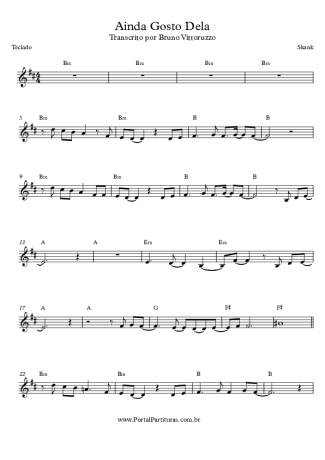 Skank Ainda Gosto Dela score for Keyboard