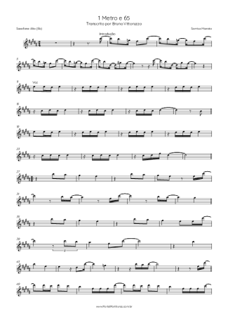 Sorriso Maroto 1 Metro E 65 score for Alto Saxophone