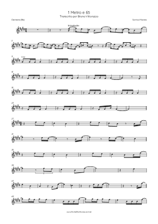 Sorriso Maroto 1 Metro E 65 score for Clarinet (Bb)
