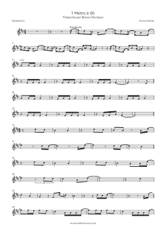 Sorriso Maroto 1 Metro E 65 score for Clarinet (C)