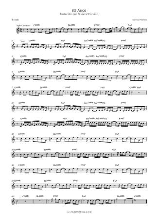 Sorriso Maroto 80 Anos score for Keyboard