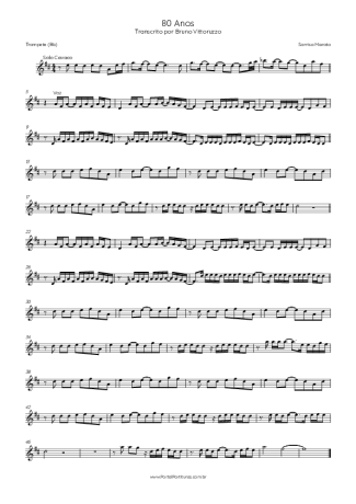 Sorriso Maroto 80 Anos score for Trumpet