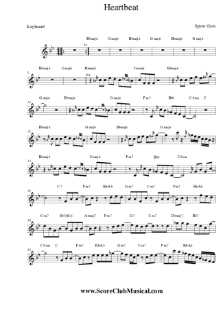 Spyro Gyra Heartbeat score for Keyboard