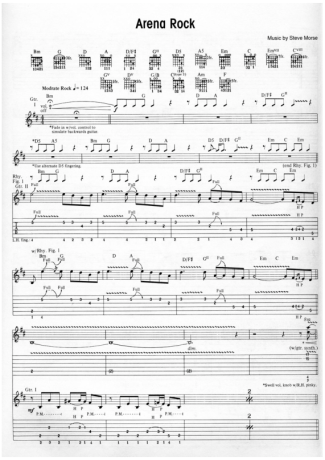 Steve Morse Arena Rock score for Guitar