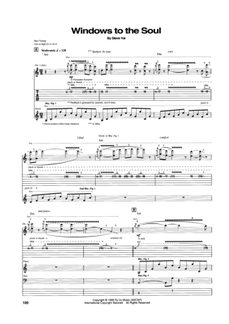 Steve Vai Windows To The Soul score for Guitar