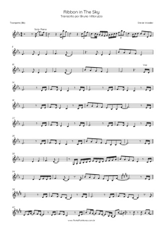 Stevie Wonder Ribbon In The Sky score for Trumpet