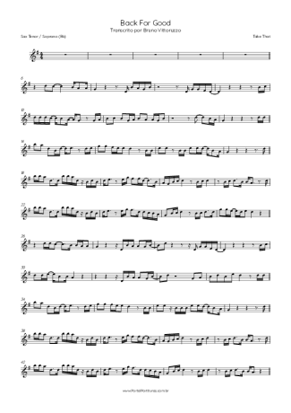 Take That  score for Tenor Saxophone Soprano (Bb)