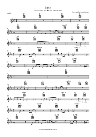 The Alan Parsons Project Time score for Acoustic Guitar
