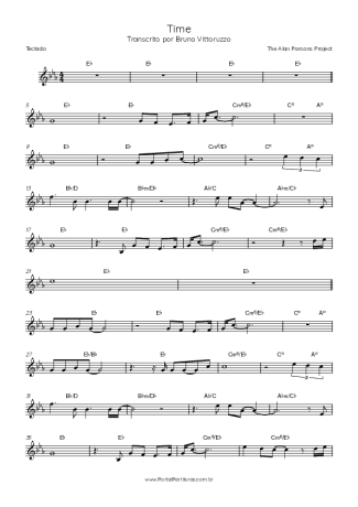 The Alan Parsons Project Time score for Keyboard