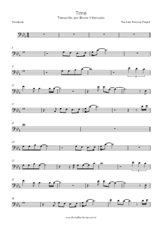 The Alan Parsons Project Time score for Trombone