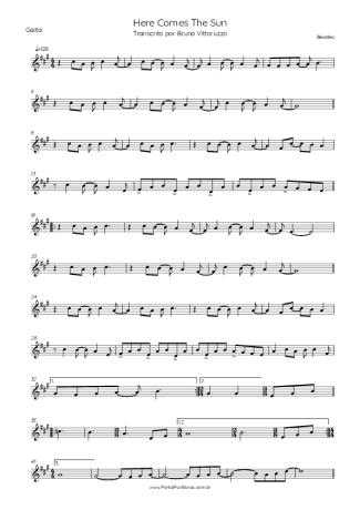 The Beatles Here Comes The Sun score for Harmonica