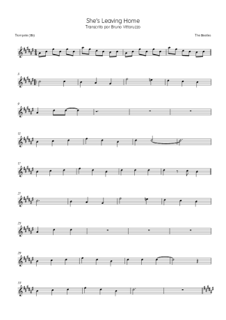 The Beatles She´s Leaving Home score for Trumpet